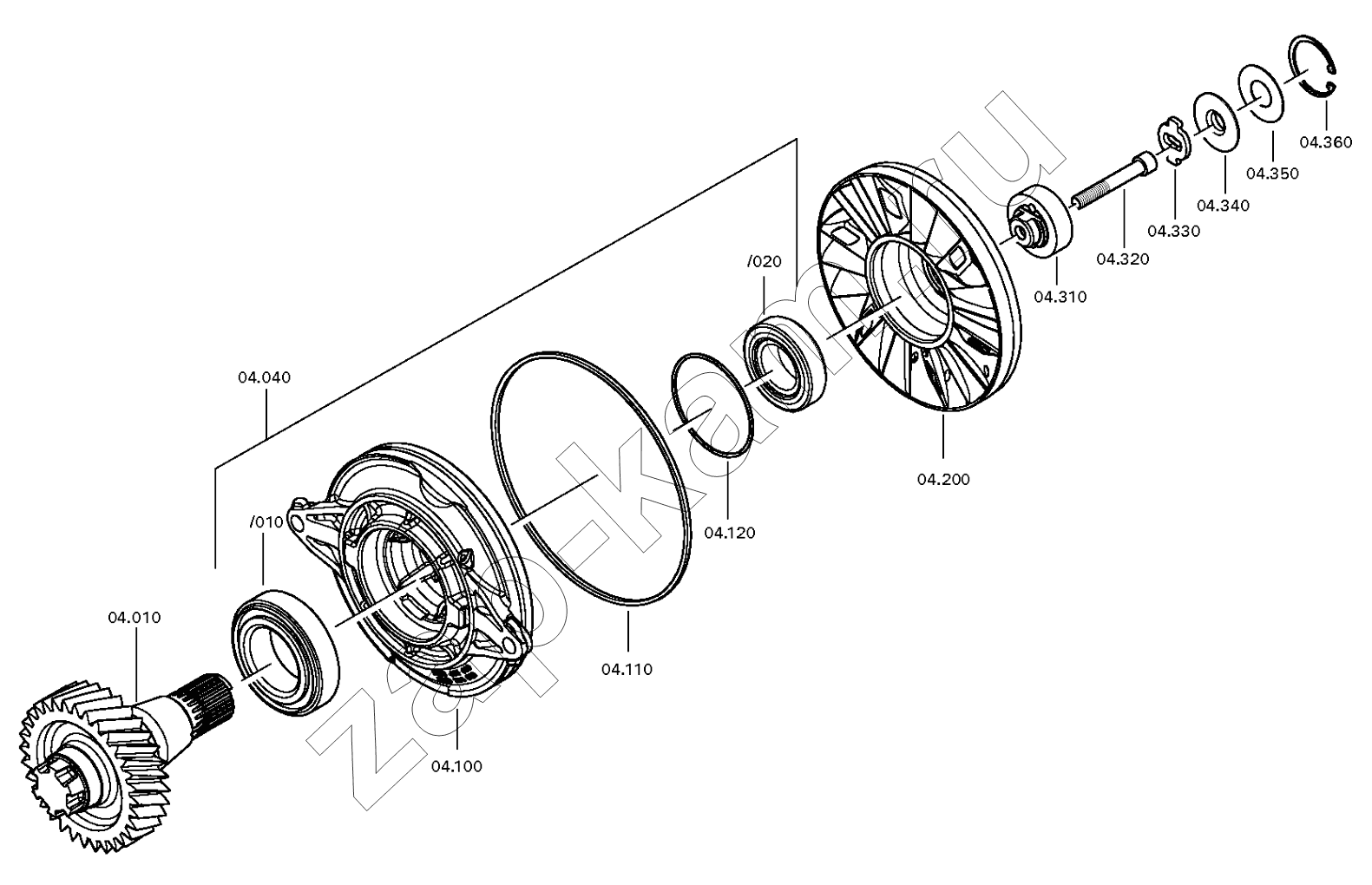 Схема/чертеж: RETARDER / DongFeng DFH4180-HA40-000-A0
