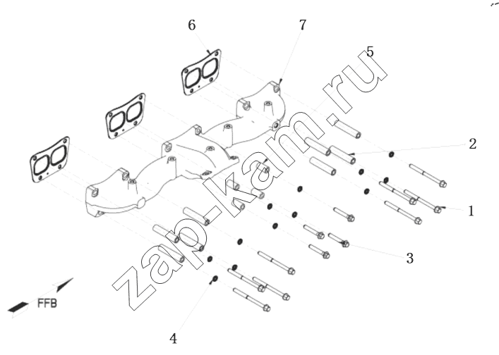 Схема/чертеж: TB 2666 SUPERCHARGER LAYOUT / DongFeng DFH4180-HA40-000-A0