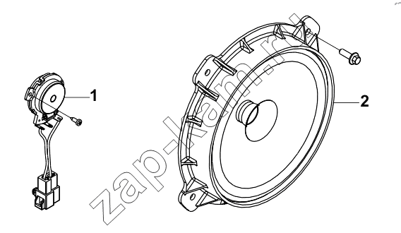 Схема/чертеж: 3775B-C6100 SPEAKER SET / DongFeng DFH4180-HA40-000-A0