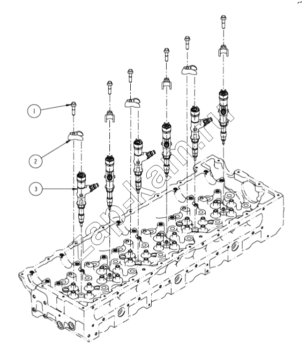 Схема/чертеж: PP20292 FUEL INJECTOR / DongFeng DFH4180-HA40-000-A0