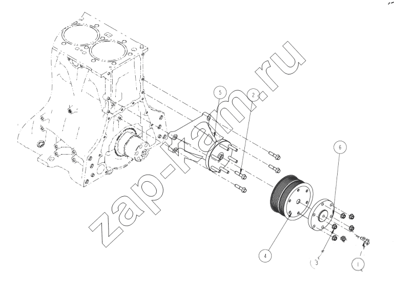 Схема/чертеж: FA 2400 FAN DRIVER / DongFeng DFH4180-HA40-000-A0