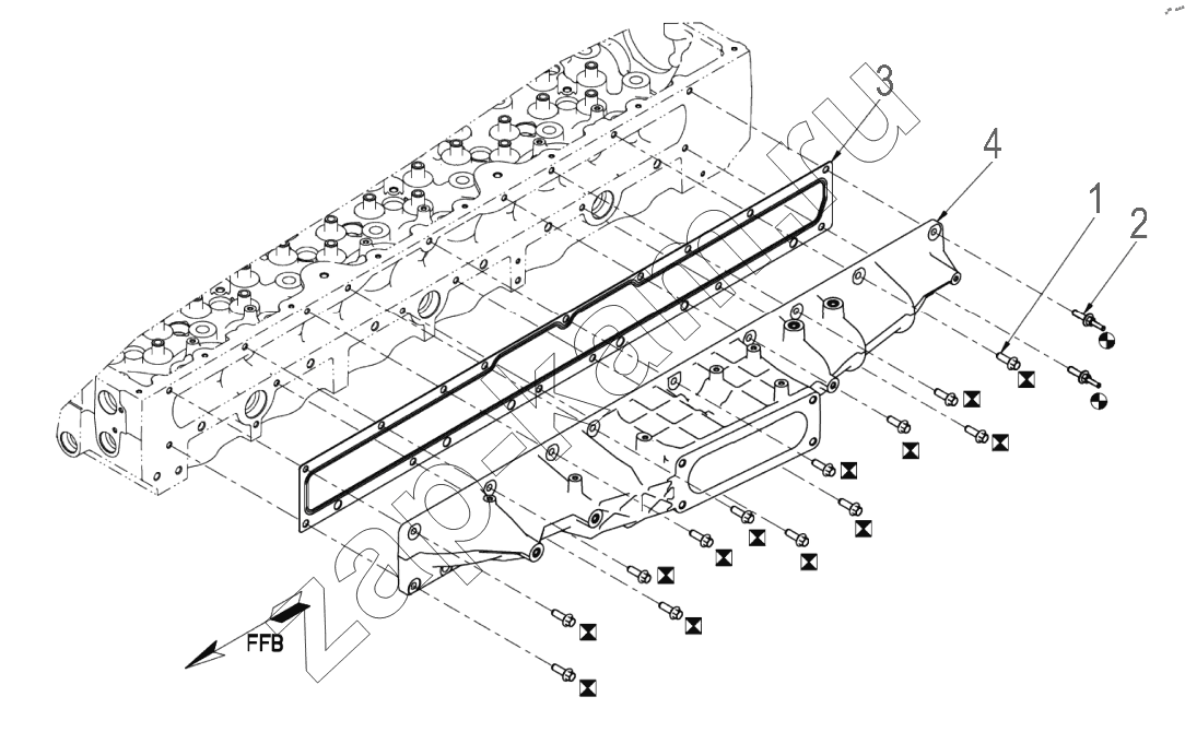 Схема/чертеж: IM 2755 INTAKE MANIFOLD / DongFeng DFH4180-HA40-000-A0