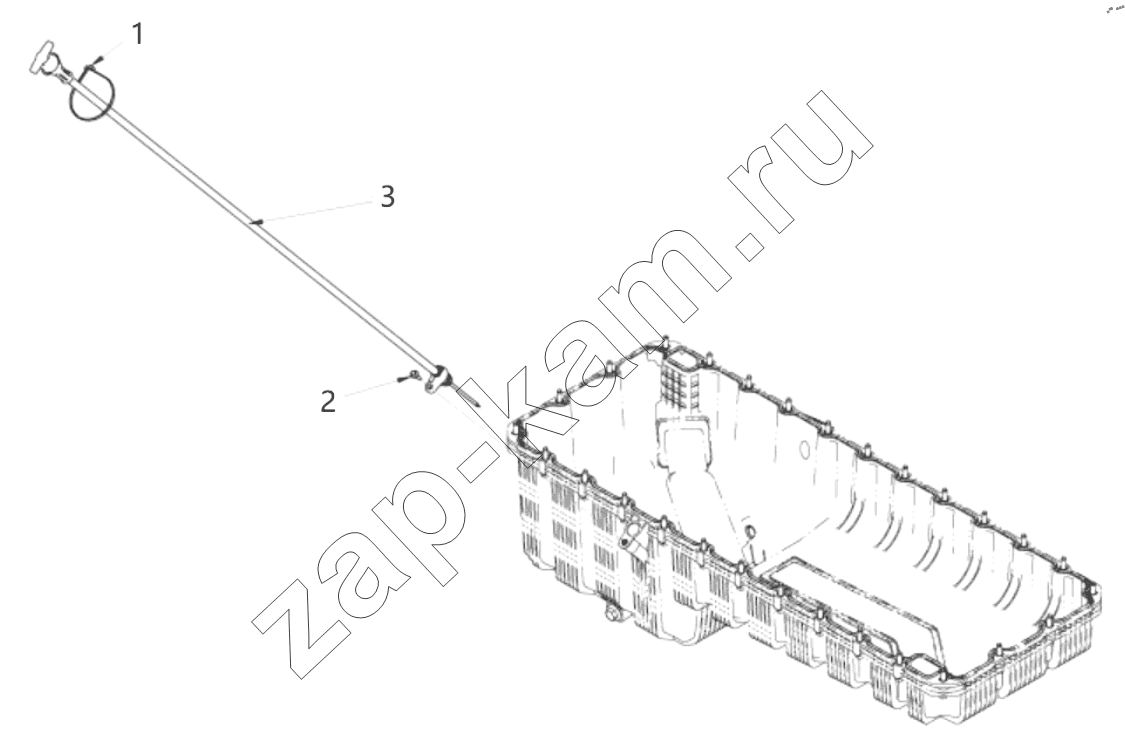 Схема/чертеж: LG 2251 OIL DIPSTICK / DongFeng DFH4180-HA40-000-A0