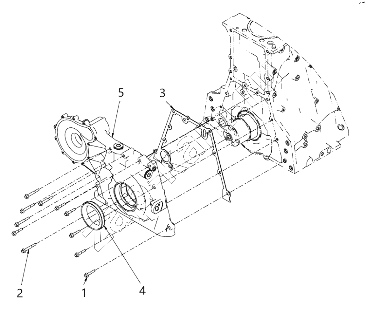 Схема/чертеж: LP 2734 OIL PUMP / DongFeng DFH4180-HA40-000-A0
