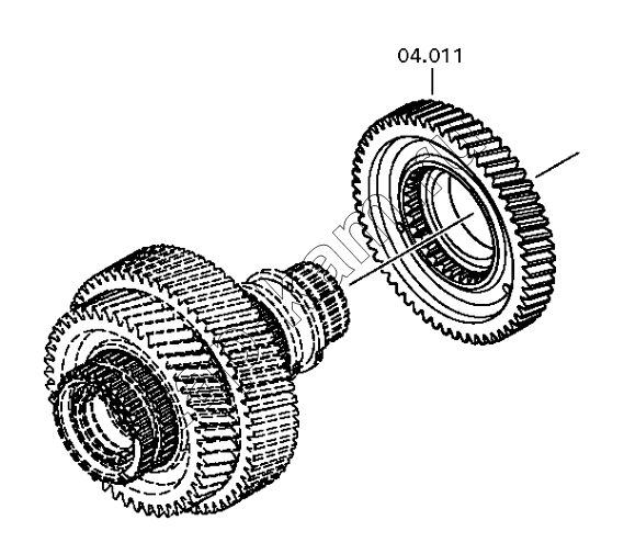 Схема/чертеж: HELICAL GEAR / DongFeng DFH4180-HA40-000-A0