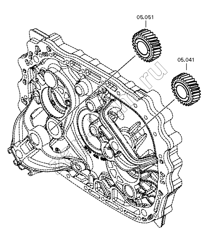 Схема/чертеж: HELICAL GEAR / DongFeng DFH4180-HA40-000-A0