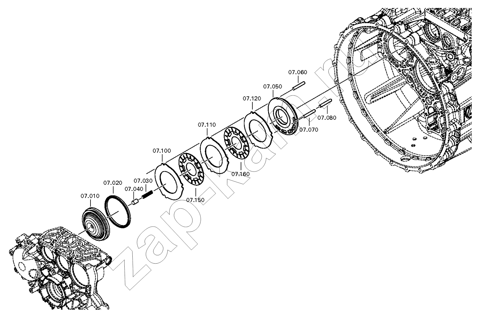 Схема/чертеж: BRAKE / DongFeng DFH4180-HA40-000-A0