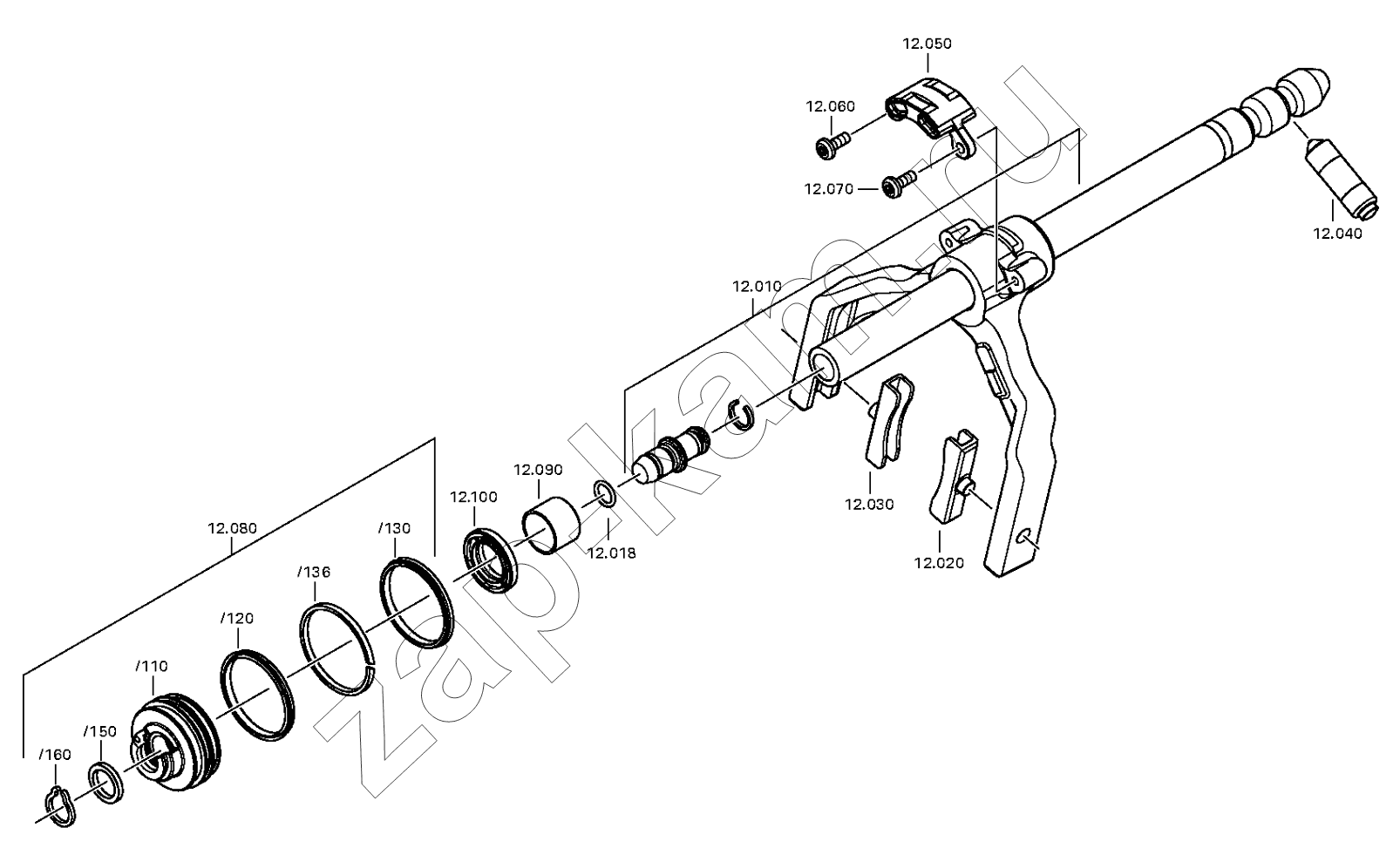 Схема/чертеж: GEARSHIFT SYST. GV / DongFeng DFH4180-HA40-000-A0