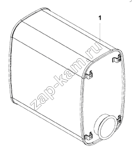 Схема/чертеж: 1201A-T0900 Muffler Subassembly / DongFeng DFL4251A-T04-930-00CA