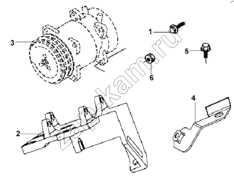 Схема/чертеж: CF9148 Air Conditioner Subassembly / DongFeng DFL4251A-T04-930-00CA