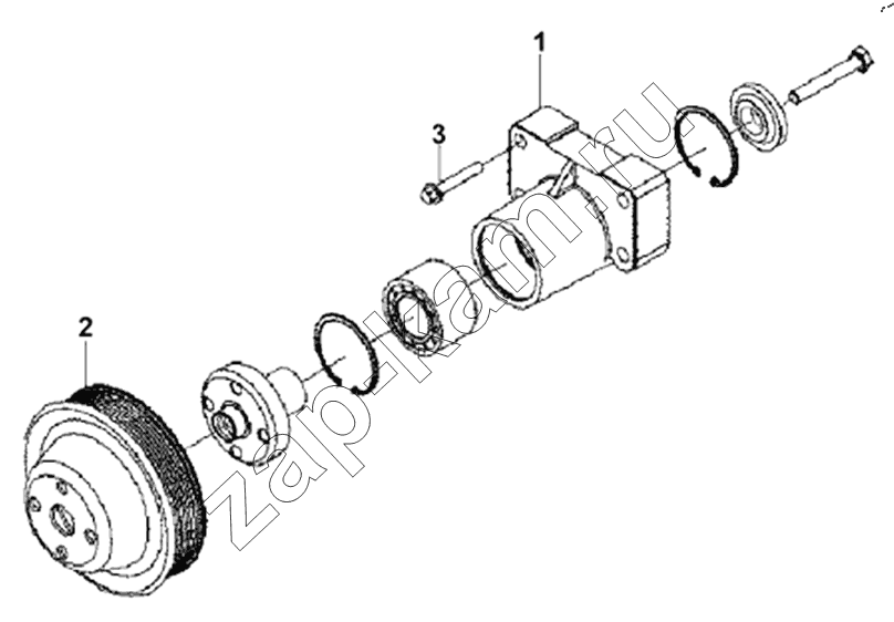 Схема/чертеж: FA9310 Fan Drive Subassembly / DongFeng DFL4251A-T04-930-00CA