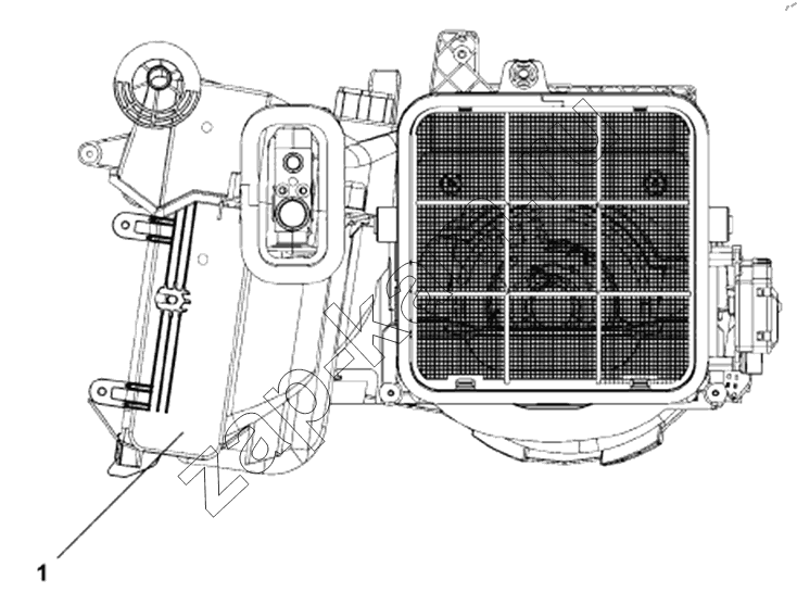 Схема/чертеж: 8103A-C0101 Ventilation Subassembly / DongFeng DFL4251A-T04-930-00CA