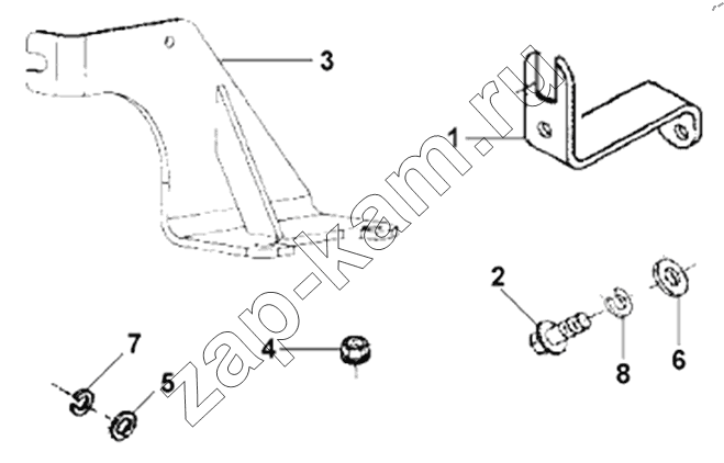 Схема/чертеж: MS9080 Throttle Control Subassembly / DongFeng DFL4251A-T04-930-00CA
