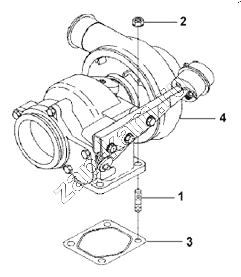 Схема/чертеж: PP98671 Supercharger Subassembly / DongFeng DFL4251A-T04-930-00CA