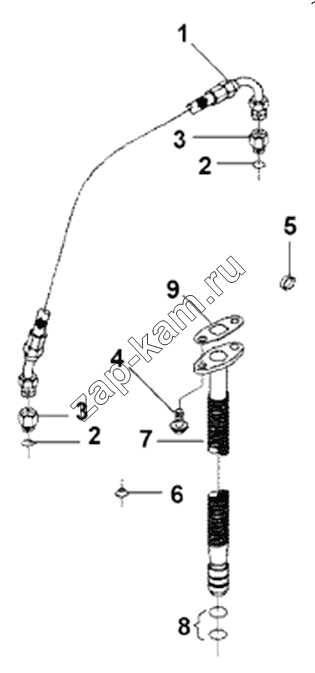 Схема/чертеж: TP97236 Supercharger Pipeline Subassembly / DongFeng DFL4251A-T04-930-00CA