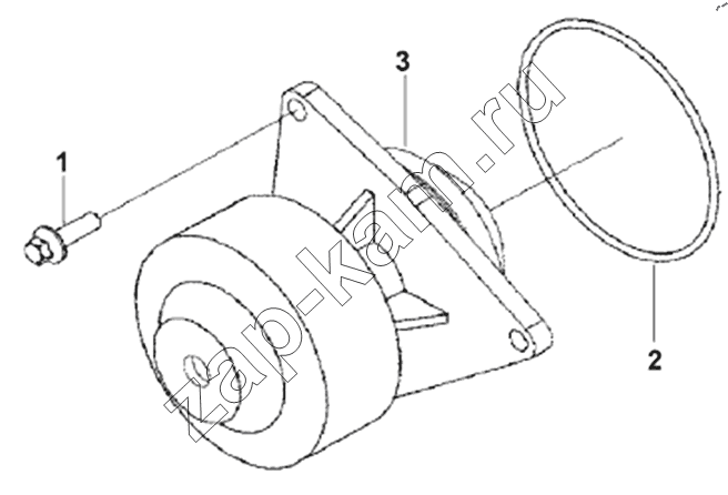 Схема/чертеж: WP9101 Water Pump Subassembly / DongFeng DFL4251A-T04-930-00CA