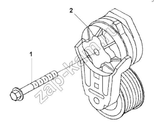 Схема/чертеж: WP9916 Belt Tensioner Subassembly / DongFeng DFL4251A-T04-930-00CA