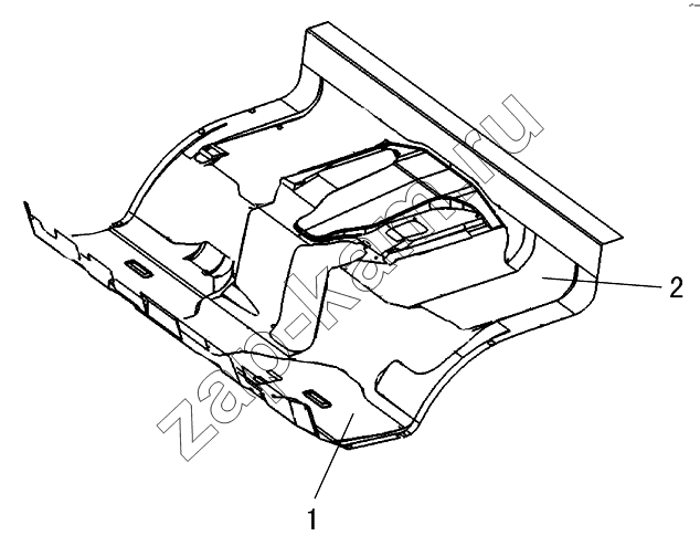 Схема/чертеж: Коврики кабины / DongFeng EQ-1074