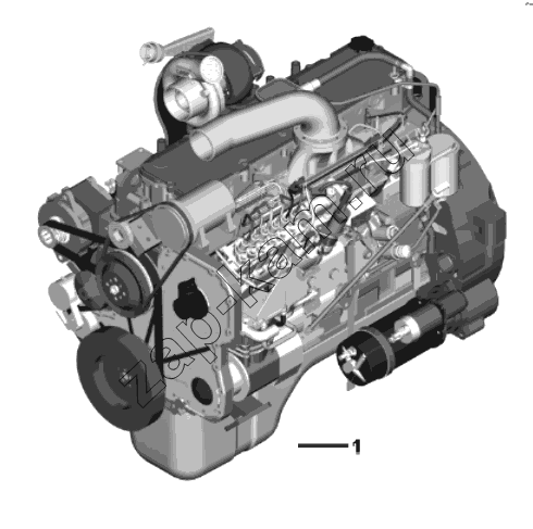 Схема/чертеж: 1000020-E2701 Engine assembly / DongFeng EQ4251W2 - 999Z