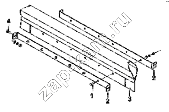 Схема/чертеж: 1309B-T0500 Fan wind screen group / DongFeng EQ4251W2 - 999Z