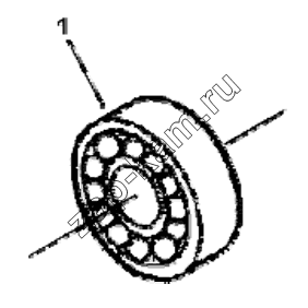 Схема/чертеж: CL9079 Primary front bearing of transmission / DongFeng EQ4251W2 - 999Z
