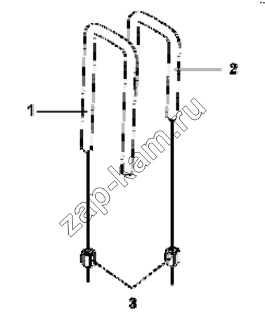 Схема/чертеж: 2901B3-ZB6 U bolt subassembly / DongFeng EQ4251W2 - 999Z