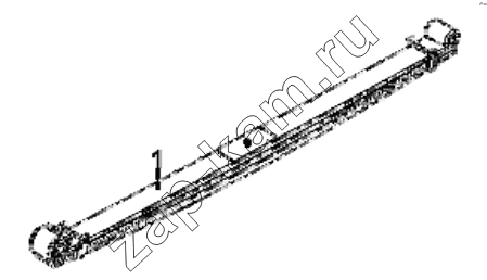 Схема/чертеж: 2912A3-ZB6 Front plate spring subassembly / DongFeng EQ4251W2 - 999Z
