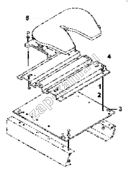 Схема/чертеж: 2701AC-01 Saddle chunk / DongFeng EQ4251W2 - 999Z