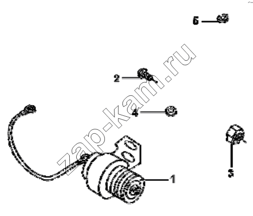 Схема/чертеж: EB9051 Exhaust brake group / DongFeng EQ4251W2 - 999Z
