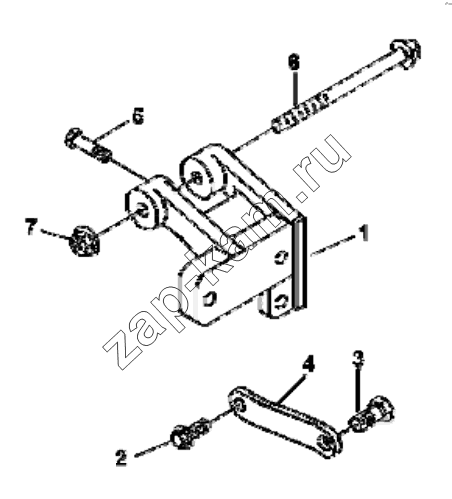Схема/чертеж: EH9591 Generator mounting piece group / DongFeng EQ4251W2 - 999Z