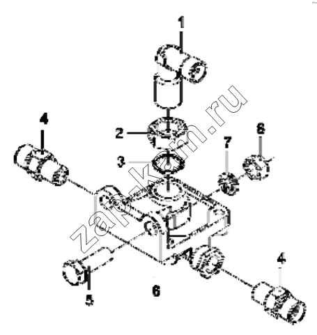 Схема/чертеж: 3533A-T1400 Quick release valve group / DongFeng EQ4251W2 - 999Z