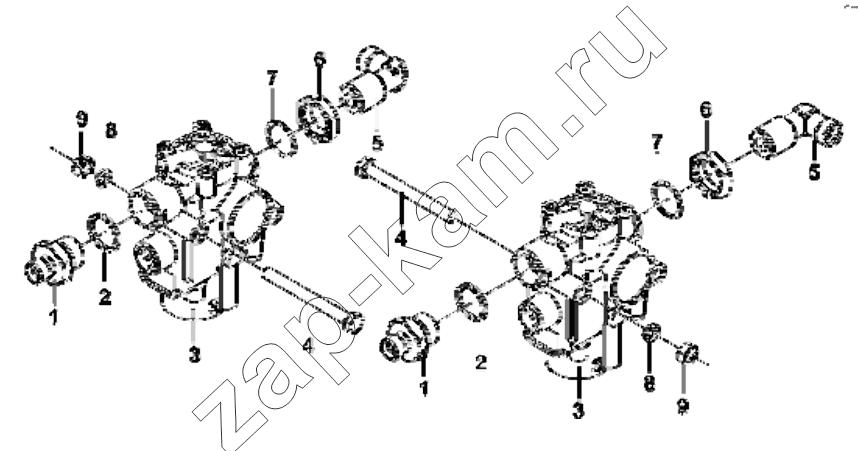 Схема/чертеж: 3550A-T0100 Front ABS / DongFeng EQ4251W2 - 999Z