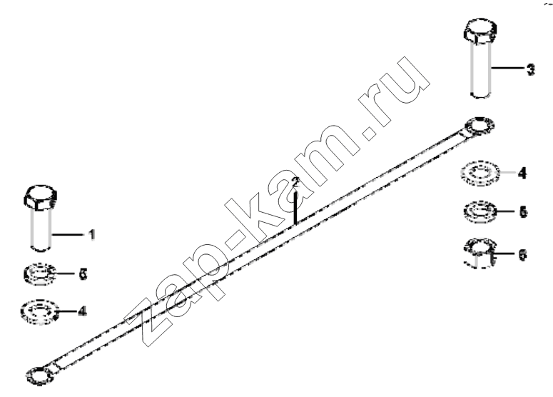 Схема/чертеж: 3724C-T0600 Ground wire group / DongFeng EQ4251W2 - 999Z