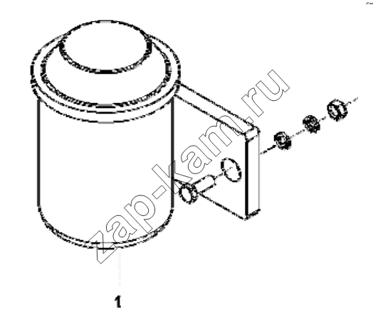 Схема/чертеж: 3819B1-ZD2A Reverse alarm group / DongFeng EQ4251W2 - 999Z