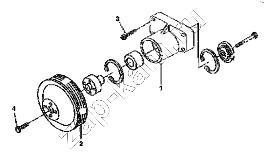 Схема/чертеж: FA9310 Fan driving piece group / DongFeng EQ4251W2 - 999Z