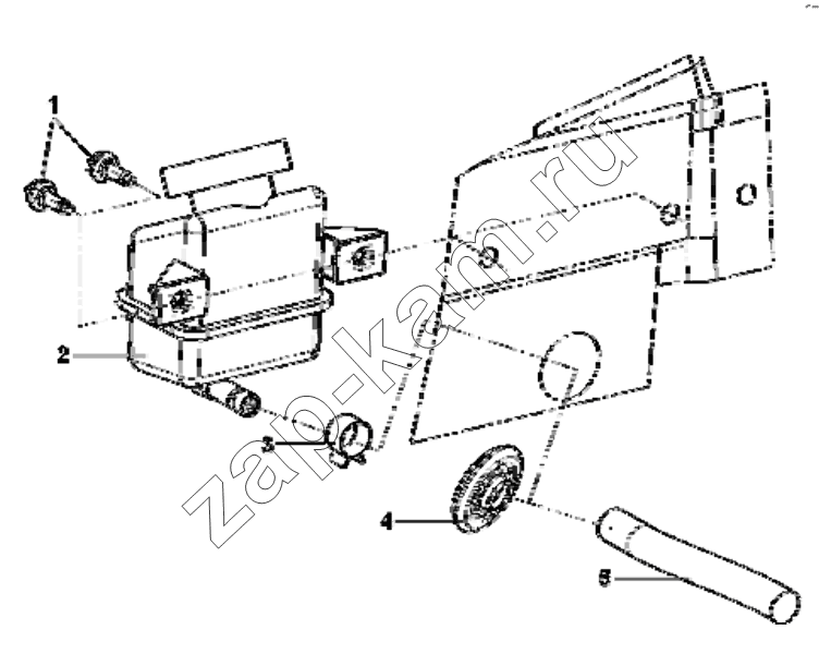 Схема/чертеж: 1606A-C0100 Oil tank group / DongFeng EQ4251W2 - 999Z