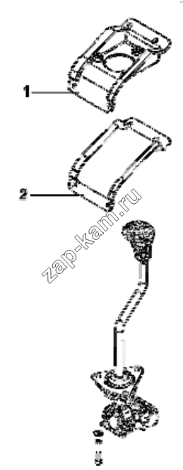 Схема/чертеж: 1703C5-ZD2A Transmission control support / DongFeng EQ4251W2 - 999Z