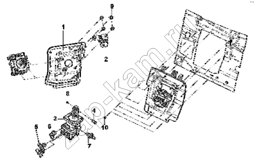 Схема/чертеж: 3514A-C0100 Air brake valve group / DongFeng EQ4251W2 - 999Z
