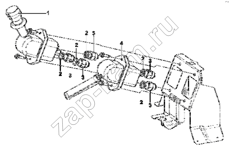 Схема/чертеж: 3517A-C0101 Hand brake valve group / DongFeng EQ4251W2 - 999Z