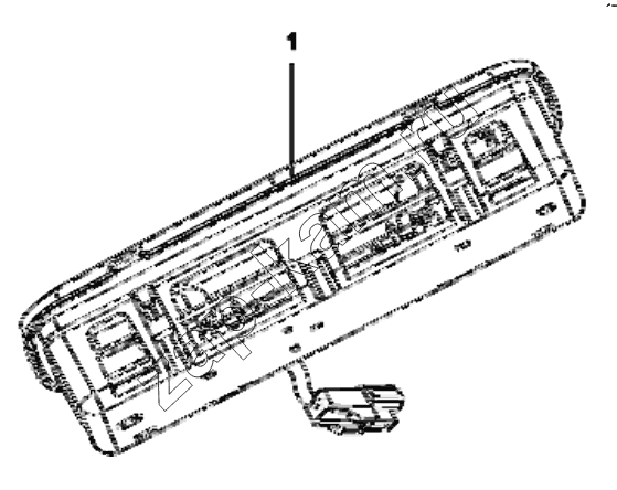 Схема/чертеж: 3714A-C0300 Roof lamp group / DongFeng EQ4251W2 - 999Z