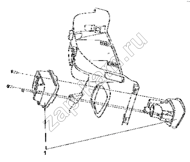 Схема/чертеж: 3726D-C0100 Steering foot lamp group / DongFeng EQ4251W2 - 999Z