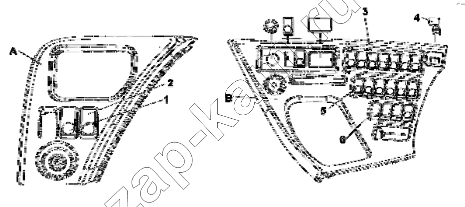 Схема/чертеж: 3750A-C0100 Rocker switch group / DongFeng EQ4251W2 - 999Z