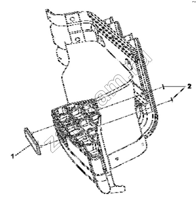 Схема/чертеж: 3763A-C0100 Reflector group / DongFeng EQ4251W2 - 999Z