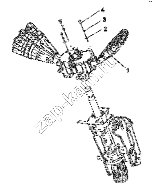 Схема/чертеж: 3774A-C0100 Combination switch group / DongFeng EQ4251W2 - 999Z