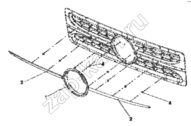 Схема/чертеж: 5000F-C0100 Front logo group / DongFeng EQ4251W2 - 999Z