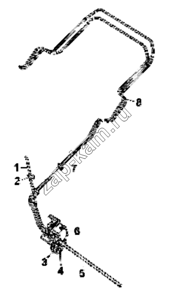 Схема/чертеж: 5005A-C0302 Overturning oil pump group / DongFeng EQ4251W2 - 999Z
