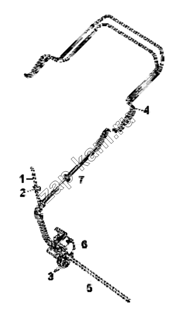 Схема/чертеж: 5005A-C0304 Overturning oil pump group / DongFeng EQ4251W2 - 999Z