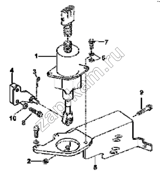 Схема/чертеж: FV9387 Fuel cutoff magnet valve group / DongFeng EQ4251W2 - 999Z