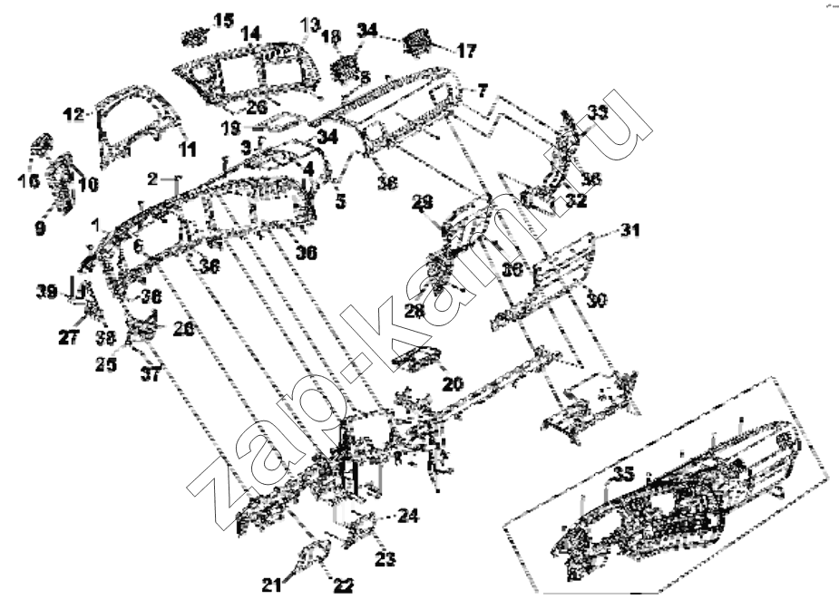 Схема/чертеж: 5305B-C0102 Meter board group / DongFeng EQ4251W2 - 999Z