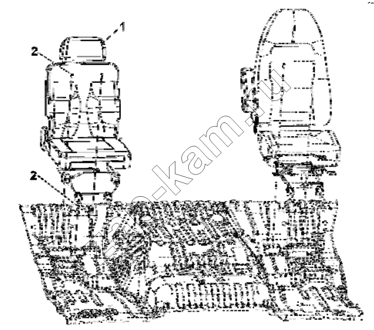Схема/чертеж: 6900A-C0102 Passenger seat group / DongFeng EQ4251W2 - 999Z